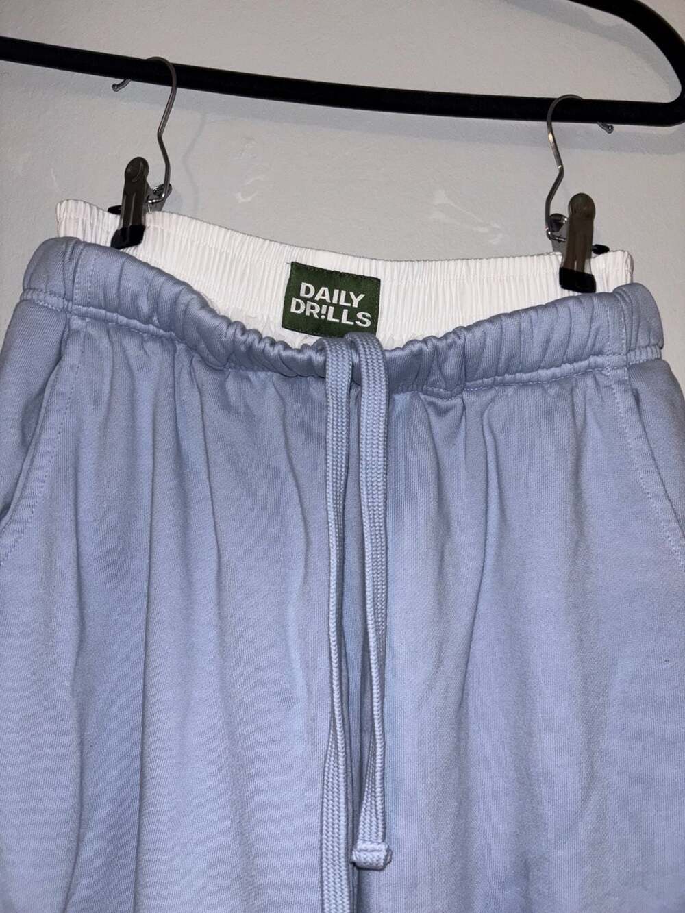 Daily Drills Women's Blue Jogger Sweatpants 100% cotton - Picture 2 of 4